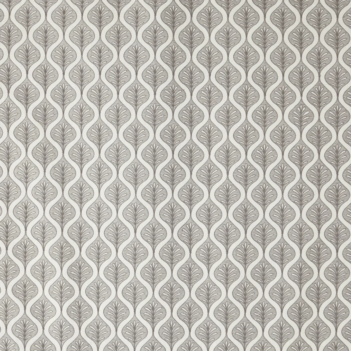 Soffiana Fabric - Smoke by Soffiana Fabric from Prestigious Textiles Florence collection - black-grey geometric embroideried
