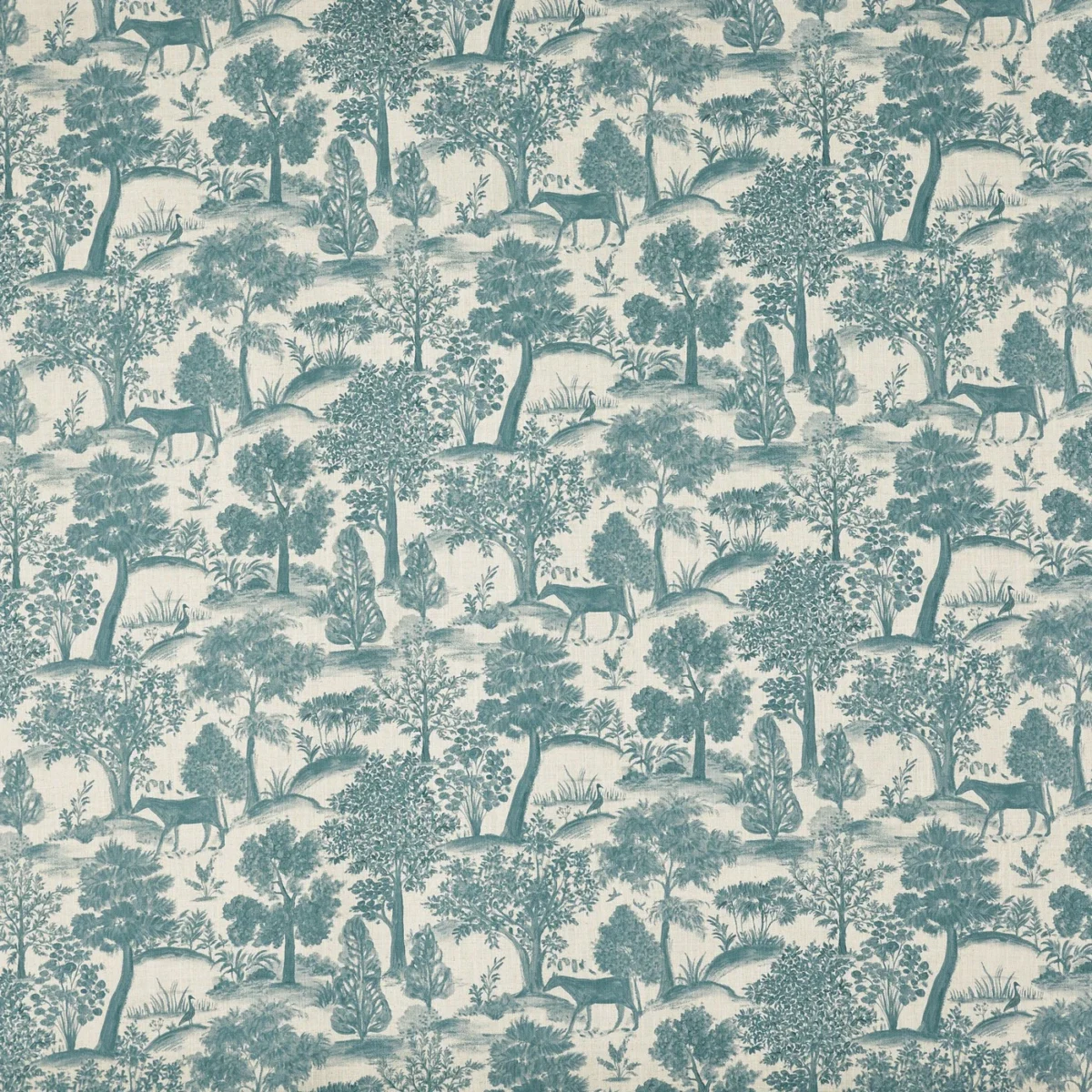 Montelaro Fabric - Porcelain by Montelaro Fabric from Prestigious Textiles Florence collection - blue botanical printed