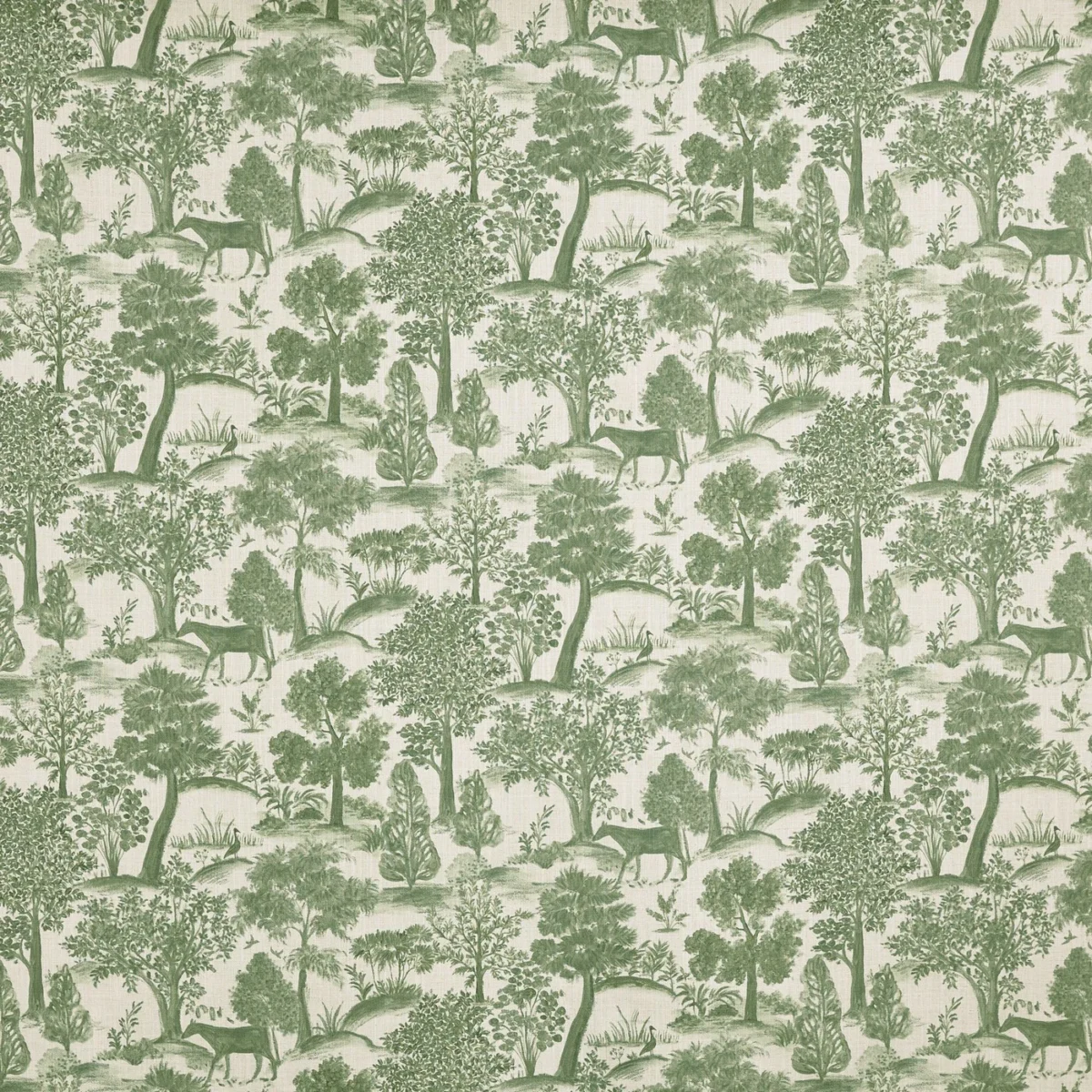 Montelaro Fabric - Laurel by Montelaro Fabric from Prestigious Textiles Florence collection - green botanical printed