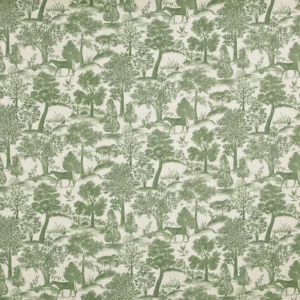Montelaro Fabric from Prestigious Textiles Florence collection - green botanical printed