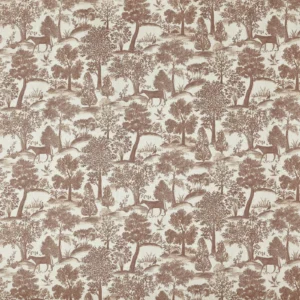 Montelaro Fabric from Prestigious Textiles Florence collection - brown botanical printed