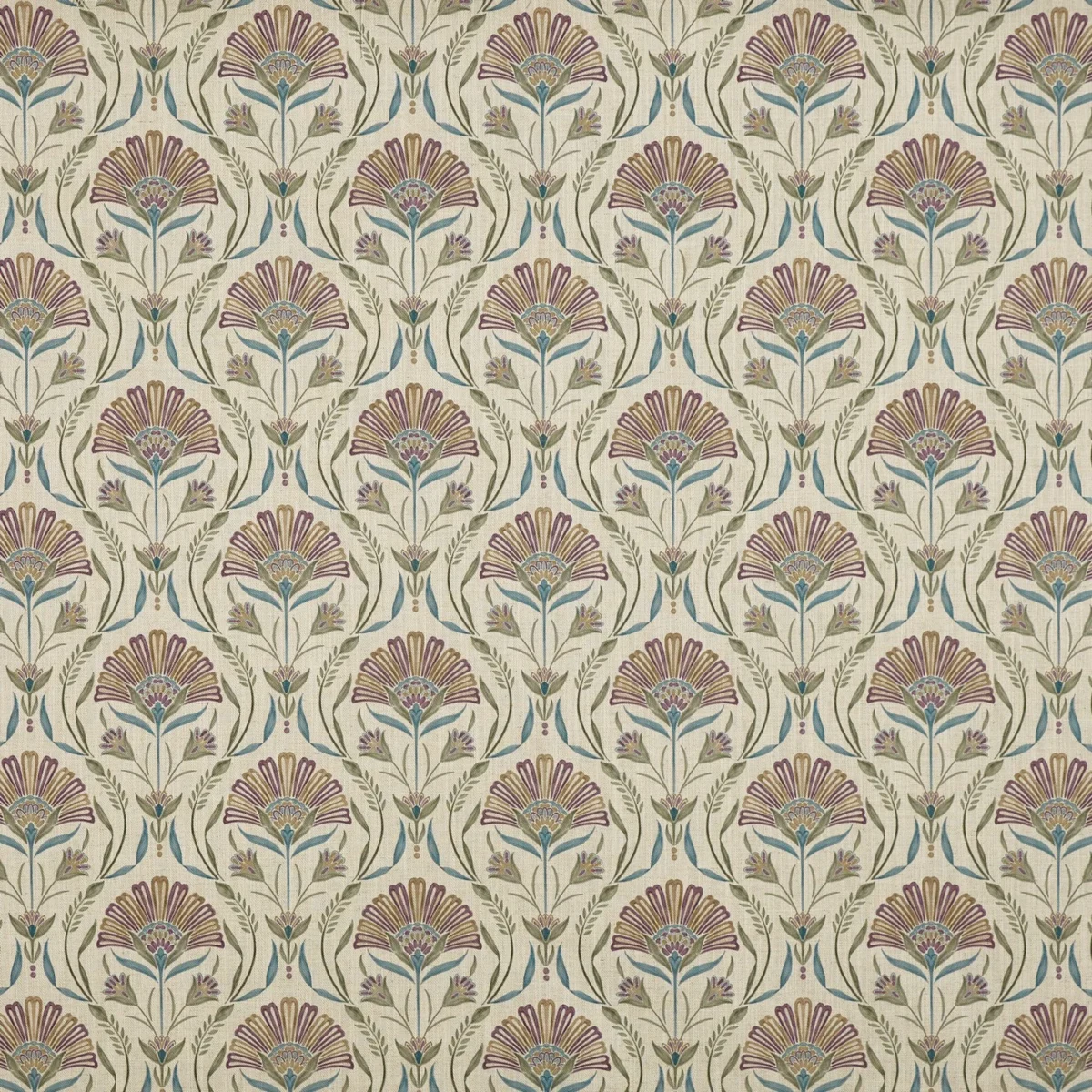 Petunia Fabric - Winter by Petunia Fabric from Prestigious Textiles Cottage Charm collection - blue botanical printed