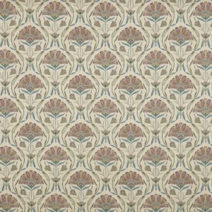 Petunia Fabric from Prestigious Textiles Cottage Charm collection - blue botanical printed