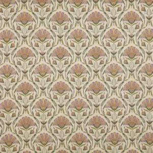 Petunia Fabric from Prestigious Textiles Cottage Charm collection - brown botanical printed
