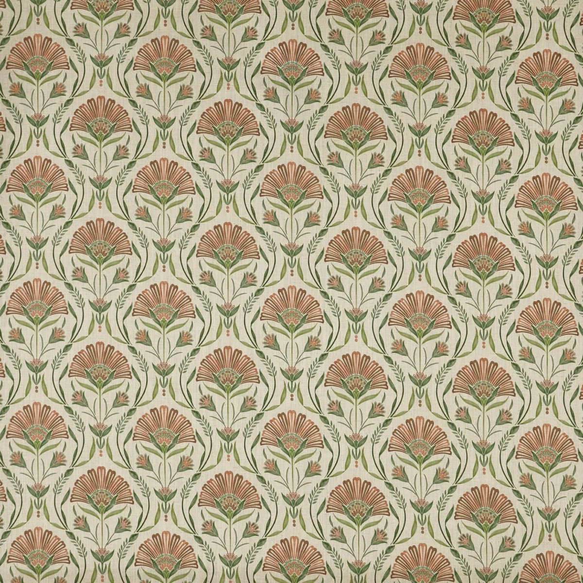 Petunia Fabric - Autumn by Petunia Fabric from Prestigious Textiles Cottage Charm collection - green botanical printed