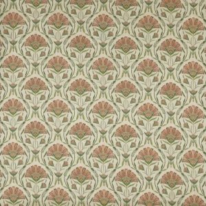 Petunia Fabric from Prestigious Textiles Cottage Charm collection - green botanical printed