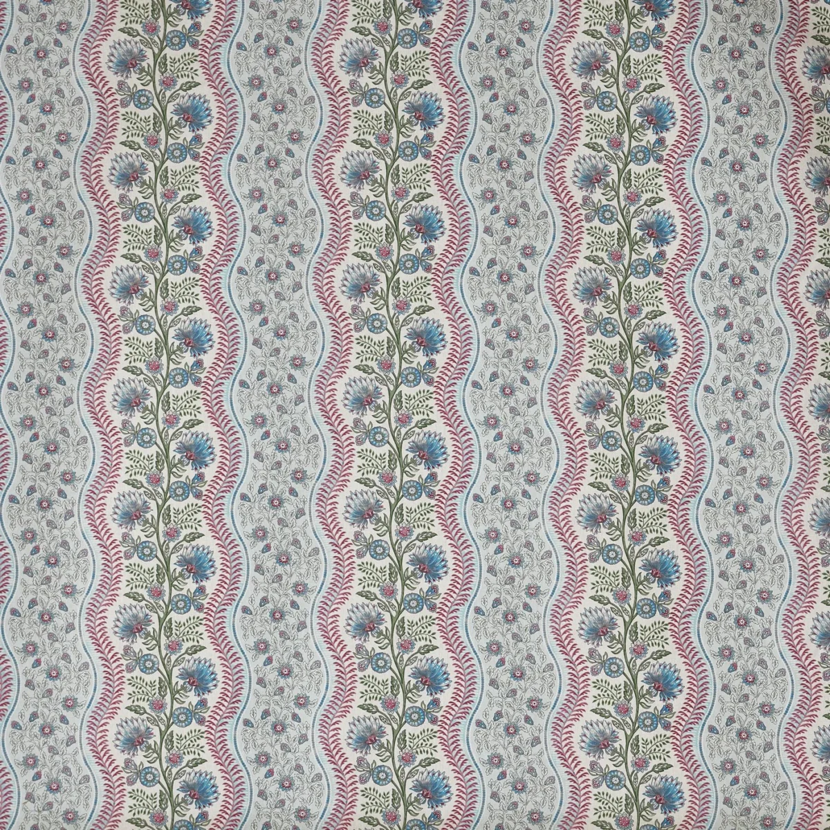 Ornella Fabric - Winter by Ornella Fabric from Prestigious Textiles Cottage Charm collection - purple striped printed