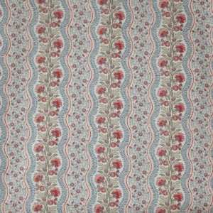 Ornella Fabric from Prestigious Textiles Cottage Charm collection - blue striped printed