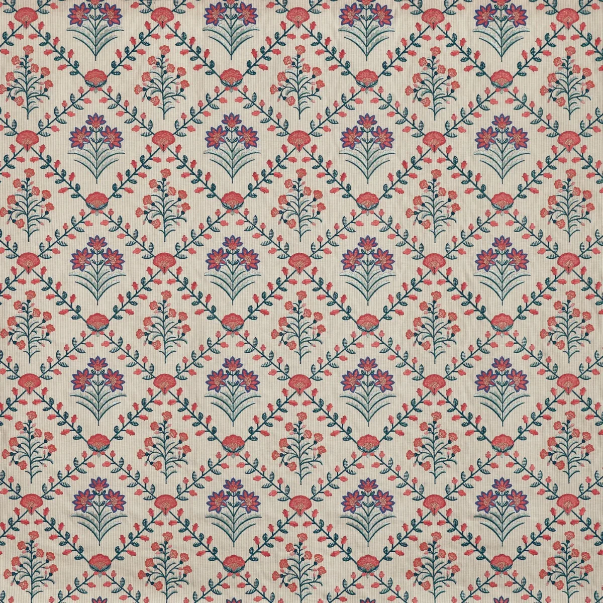 Marybud Fabric - Summer by Marybud Fabric from Prestigious Textiles Cottage Charm collection - purple traditional embroideried