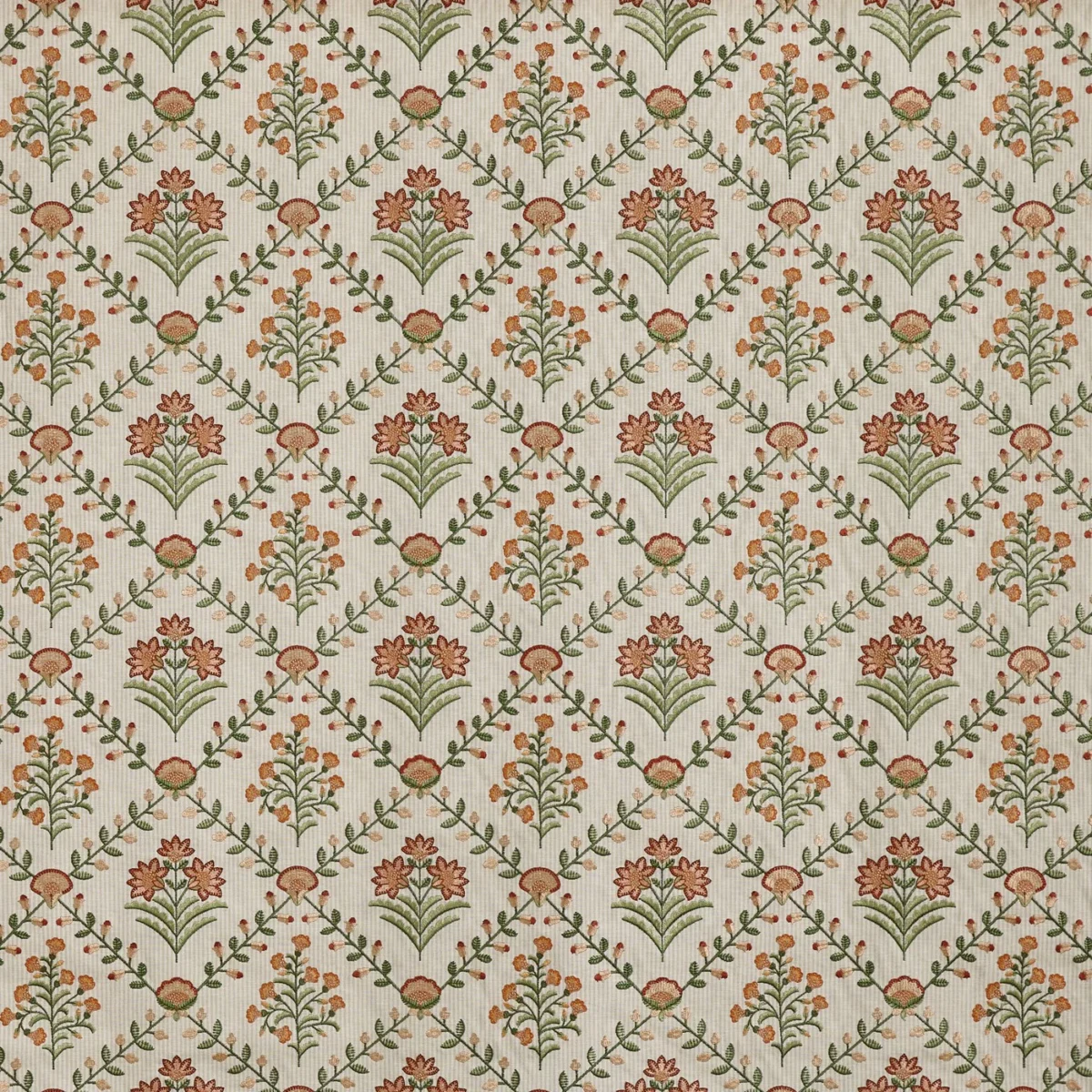 Marybud Fabric - Autumn by Marybud Fabric from Prestigious Textiles Cottage Charm collection - brown traditional embroideried