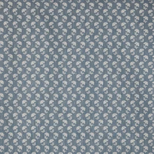 Hyacinth Fabric from Prestigious Textiles Cottage Charm collection - blue spotted jacquard
