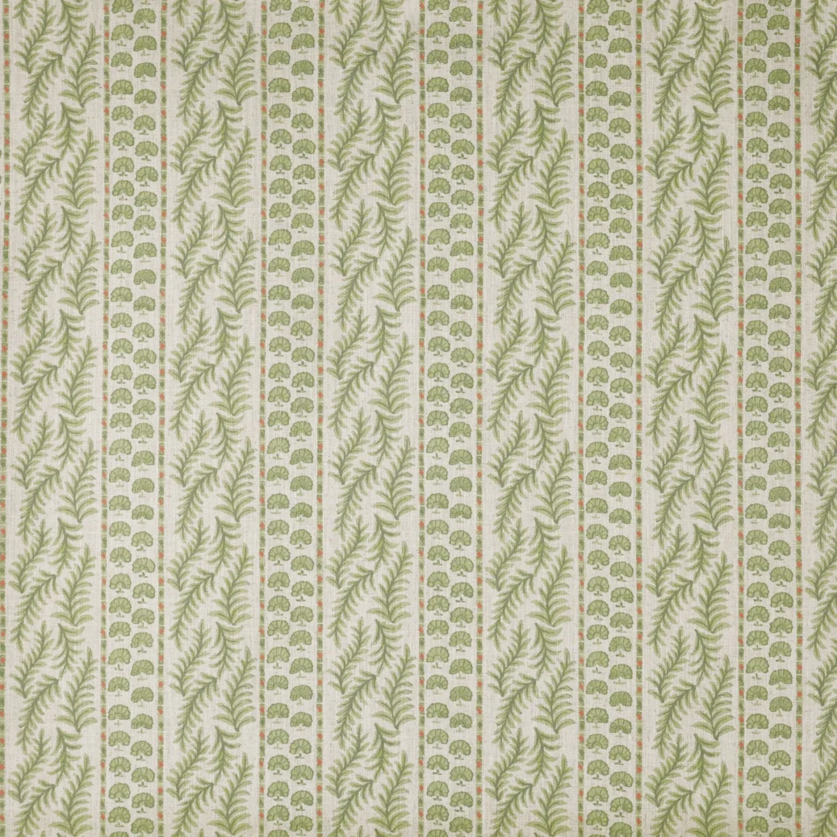 Foxglove Fabric - Spring by Foxglove Fabric from Prestigious Textiles Cottage Charm collection - green striped printed