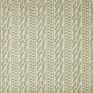 Foxglove Fabric from Prestigious Textiles Cottage Charm collection - green striped printed