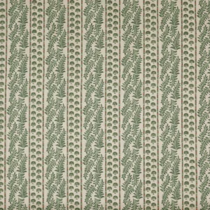 Foxglove Fabric from Prestigious Textiles Cottage Charm collection - green striped printed