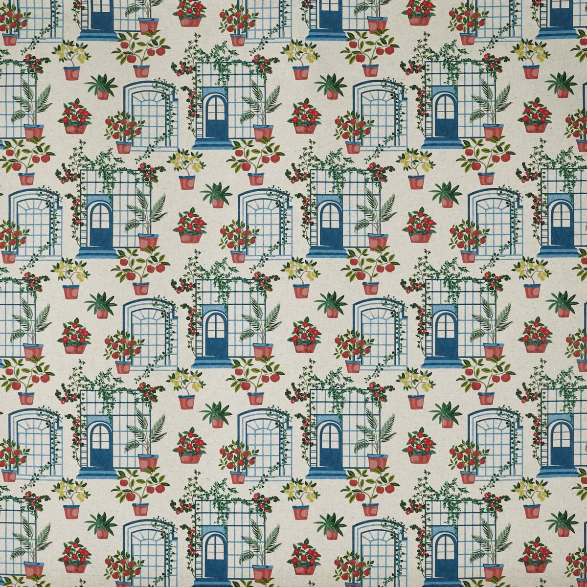 Ashton Fabric - Summer by Ashton Fabric from Prestigious Textiles Cottage Charm collection - green botanical printed