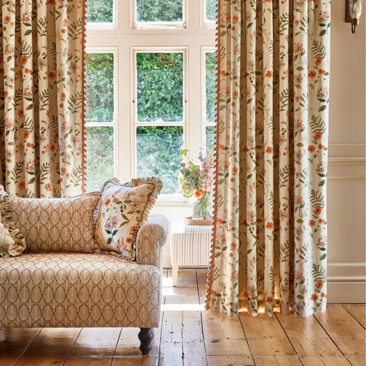 Hickory Fabric - Autumn by Hickory Fabric from Prestigious Textiles Cottage Charm collection - blue spotted woven