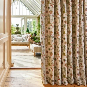 Ashton Fabric from Prestigious Textiles Cottage Charm collection - green botanical printed
