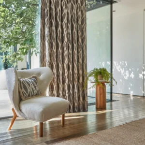 Vespucci Fabric from Prestigious Textiles Pioneer collection - blue contemporary jacquard