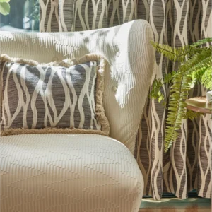 Vespucci Fabric from Prestigious Textiles Pioneer collection - blue contemporary jacquard
