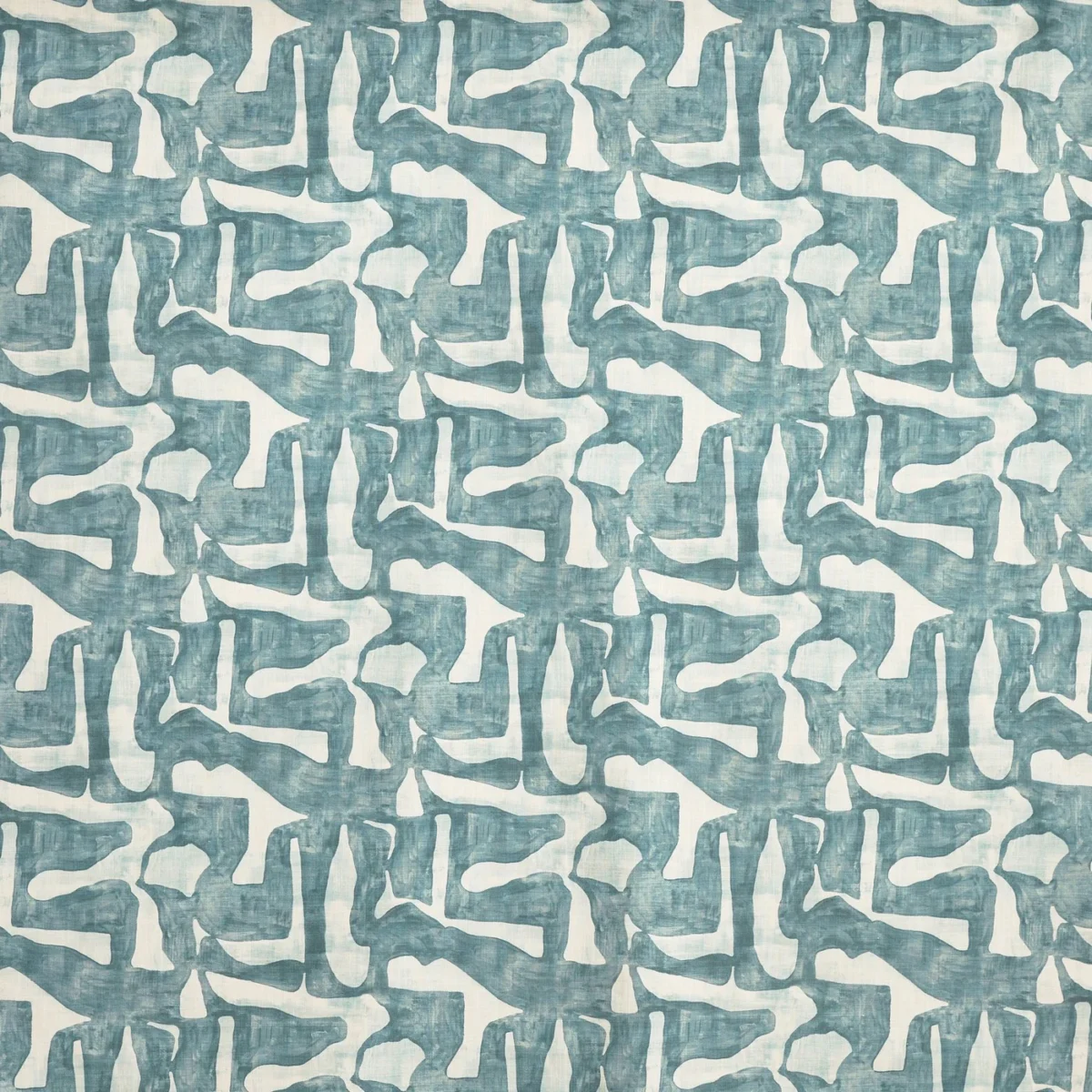 Magellan Fabric - Lagoon by Magellan Fabric from Prestigious Textiles Pioneer collection - blue contemporary printed