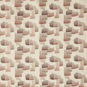 Farnsworth Fabric from Prestigious Textiles Pioneer collection - red contemporary embroideried