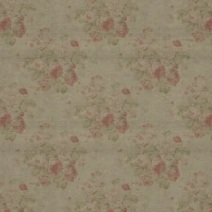 Bibury Fabric from Warwick Archive Prints collection - brown botanical printed