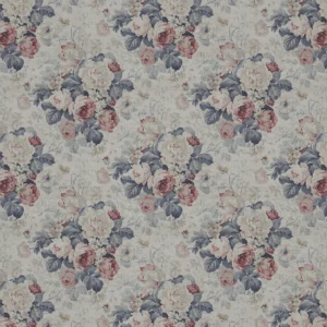 Bibury Fabric from Warwick Archive Prints collection - blue botanical printed
