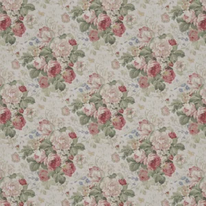 Bibury Fabric from Warwick Archive Prints collection - pink botanical printed