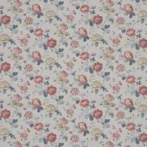 Chantilly Fabric from Warwick Archive Prints collection - red botanical printed