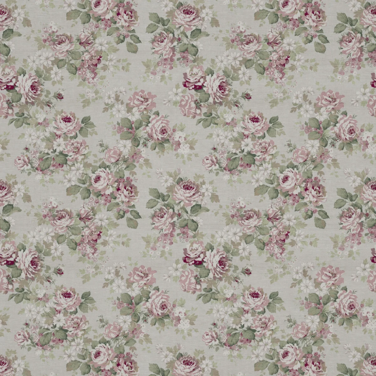 Hawkswick Fabric from Warwick Archive Prints collection - green botanical printed