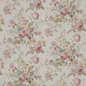 Fairfield Fabric from Warwick Archive Prints collection - pink botanical printed