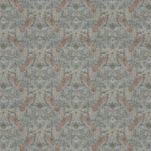Cavendish Fabric from Warwick Archive Prints collection - blue botanical printed