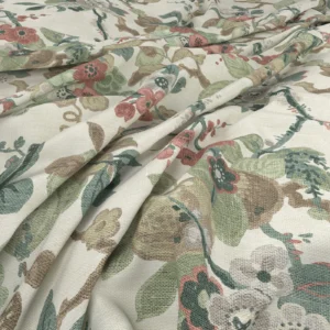 Kew Fabric from Warwick Archive Prints collection - green botanical printed