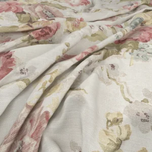 Fairfield Fabric from Warwick Archive Prints collection - pink botanical printed