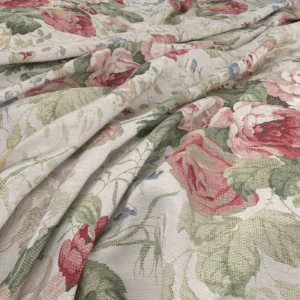 Bibury Fabric from Warwick Archive Prints collection - pink botanical printed