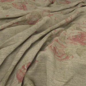 Bibury Fabric from Warwick Archive Prints collection - brown botanical printed