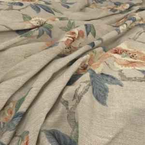 Fleurie Fabric from Warwick Archive Prints collection - yellow botanical printed