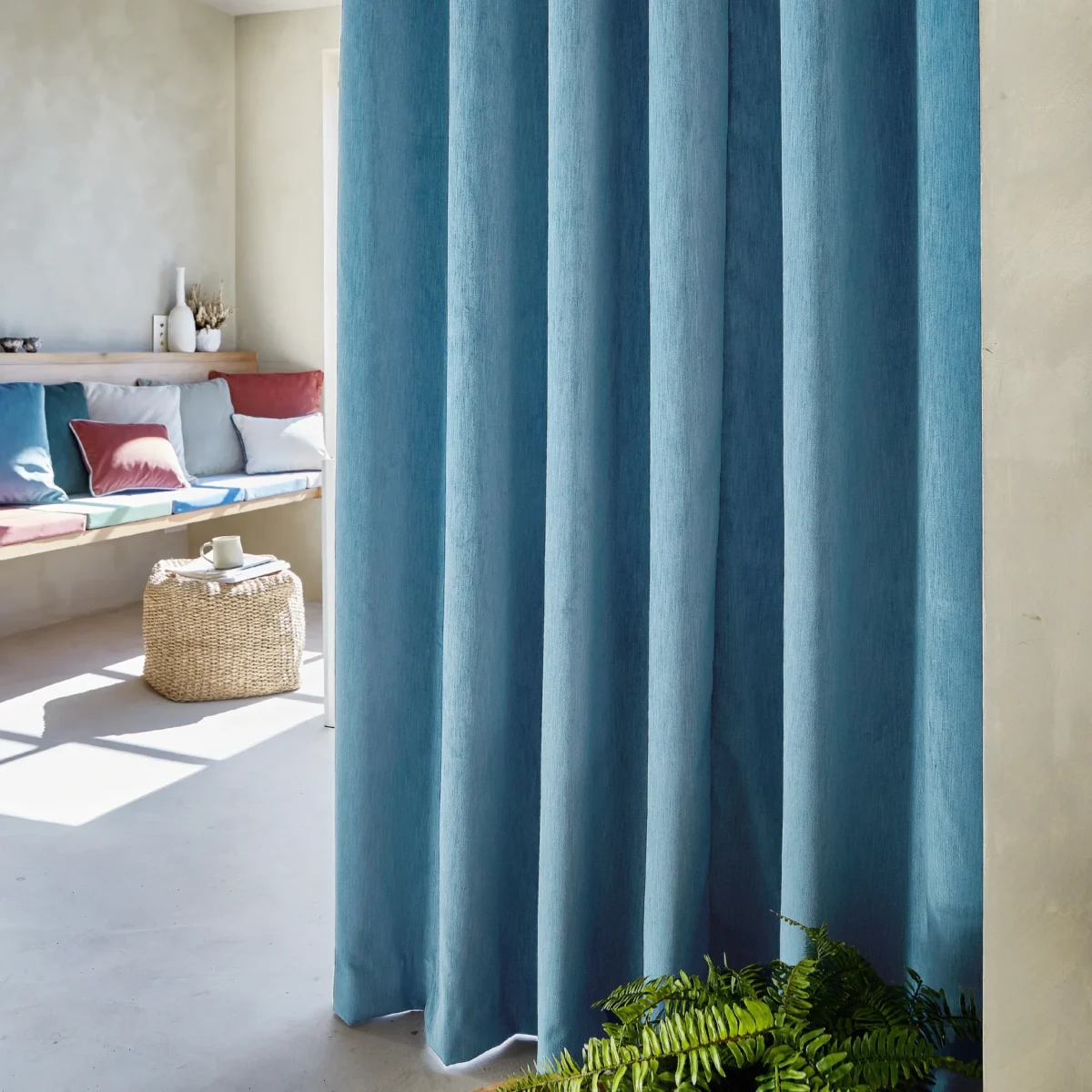 Charlton Fabric - Storm by Charlton Fabric from Prestigious Textiles Charlton collection - black-grey plain velvet-chenille