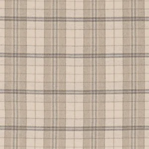 Milton Fabric from Sanderson Highgrove Wools collection - neutral checked woolen