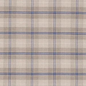 Milton Fabric from Sanderson Highgrove Wools collection - blue checked woolen
