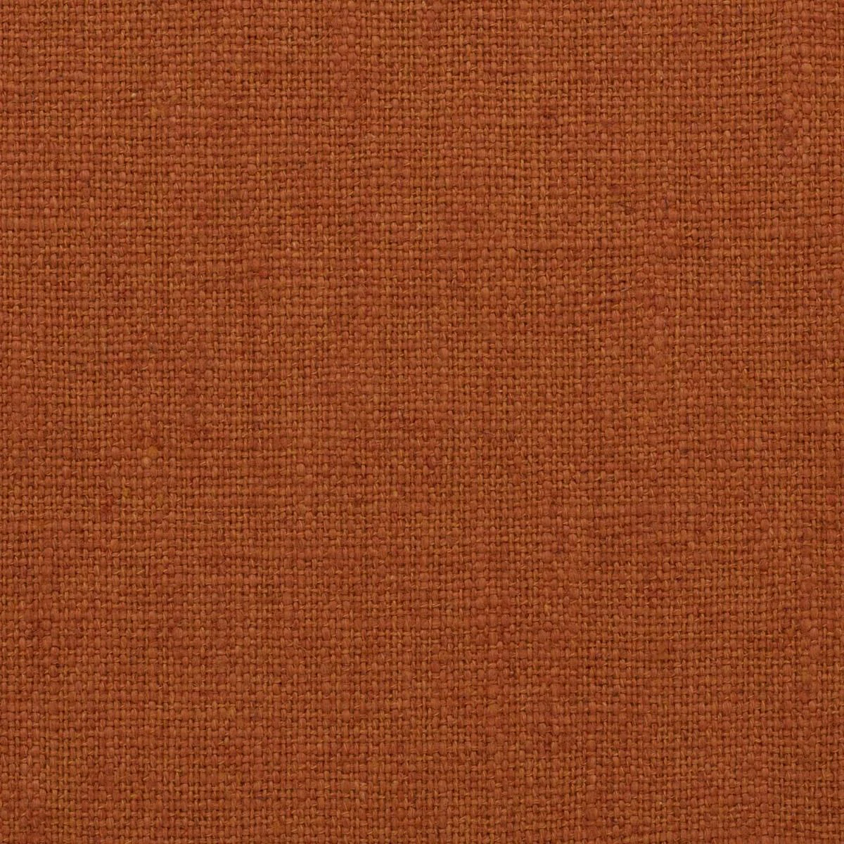 Studio Linen Fabric - Burnt Sienna by Studio Linen Fabric from iLiv Studio Linen collection - orange plain woven