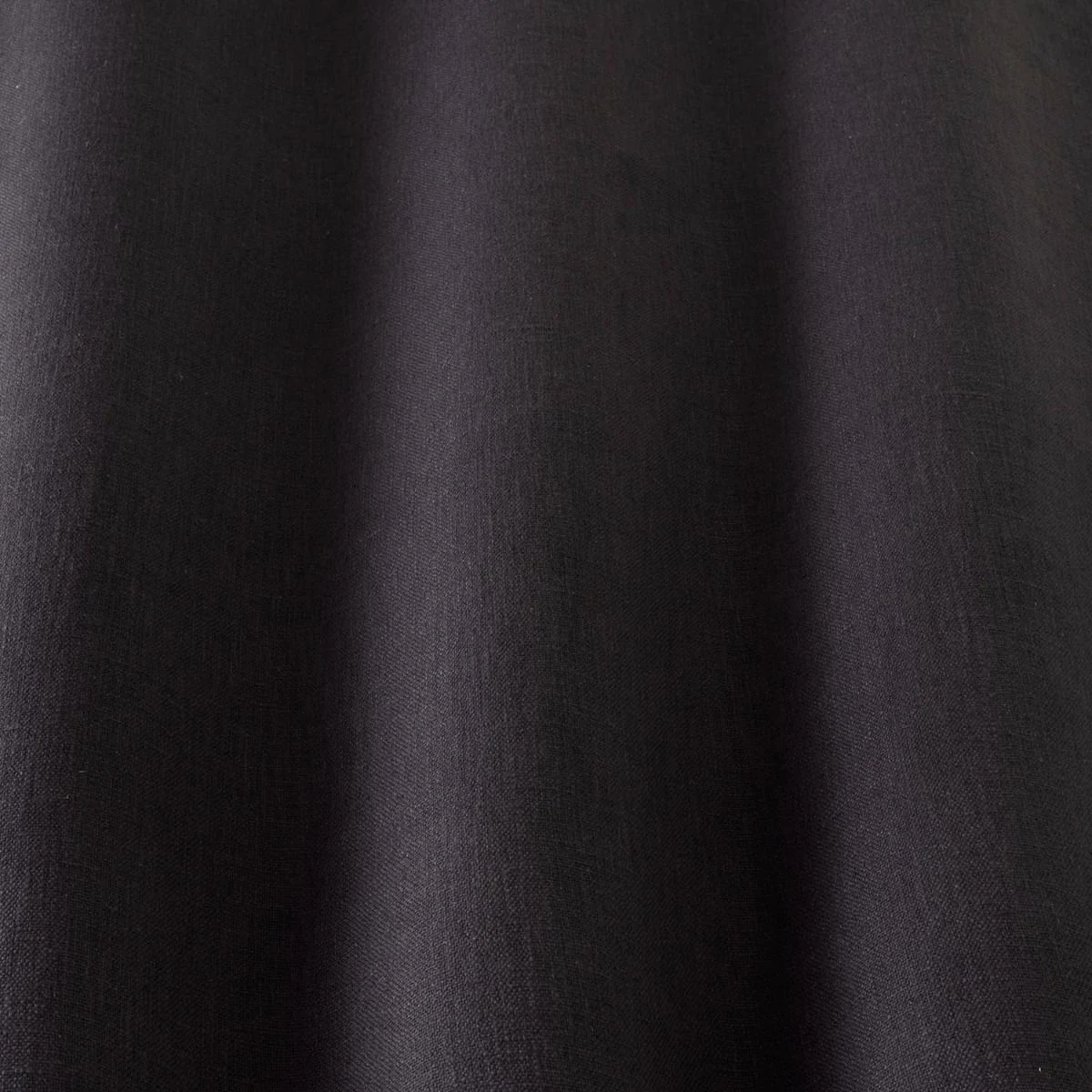 Studio Linen Fabric - Midnight by Studio Linen Fabric from iLiv Studio Linen collection - black-grey plain woven